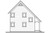 A-Frame House Plan - Willowgate 99089 - Rear Exterior