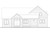 European House Plan - Gable House 2 89575 - Rear Exterior