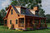 Mountain Rustic House Plan - Lost Creek Retreat 87280 - Left Exterior
