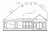 Craftsman House Plan - Rossville 29904 - Rear Exterior