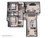 Farmhouse Style Plan Sapphire - 2nd Floor Plan - Dollhouse - 