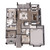 Farmhouse House Plan - Cedar Heights 98647 - 1st Floor Plan Dollhouse - 