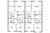 Traditional House Plan - Baeza 4 Plex 40225 - 2nd Floor Plan