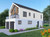 Contemporary House Plan - Beachside Narrows 89822 - Right Exterior