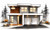 Contemporary House Plan - The Panorama 76465 - Front Exterior