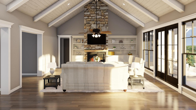 Rustic Gable Room Rustic Gables #32884 | The House Plan Company