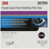 3M 30769 6" P1000 Hookit Purple Grit Dust-Free Finishing Film Disc 50/Box