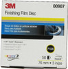3M 00907 Hookit 260L 3" 1500 Grit Aluminum Oxide White Finishing Film Discs 50/Box