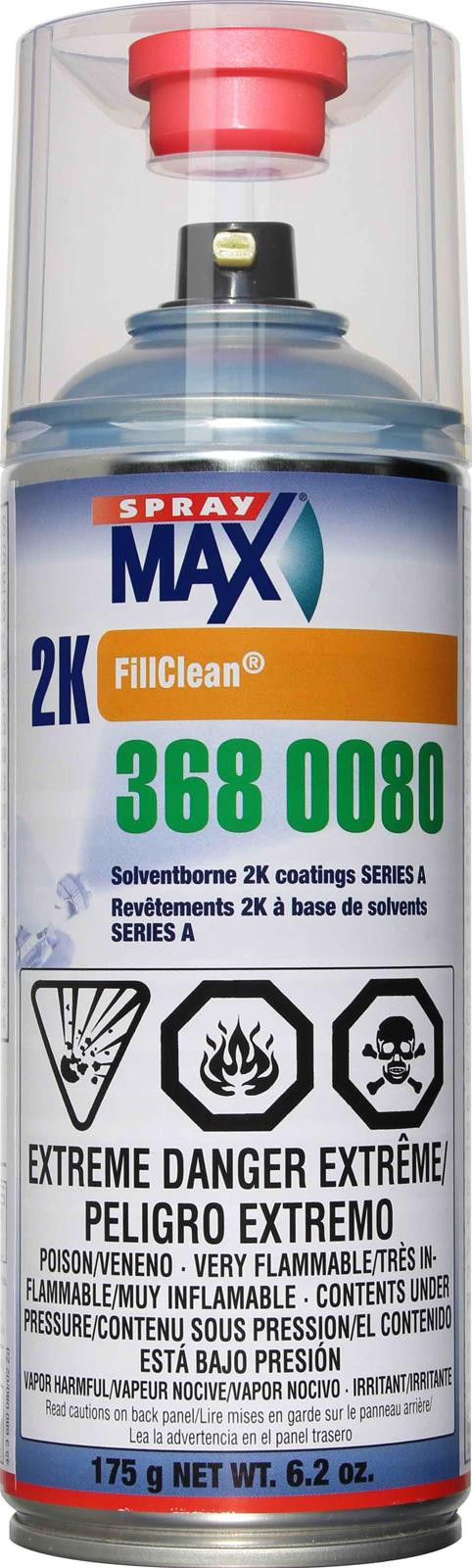 Spray Max 3680080 FillClean Clear 2K FillClean Refillable Aerosol Cans