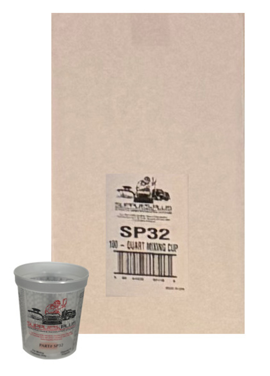 DealerShop - DS E-Z Mix Mixing Cups 1 Quart 100 Pkg - DS70032