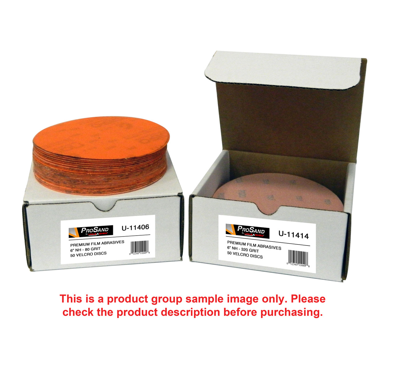 ProSand U11409 150 Grit 6" Velcro Film Abrasive Discs (50 pk)