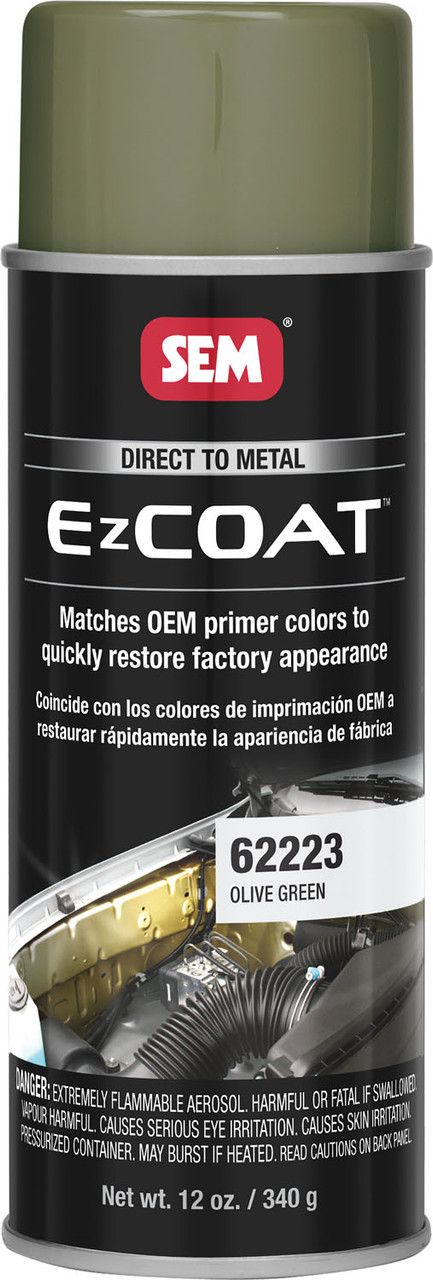 SEM 62223 EZ Coat Olive Green Primer 12 oz