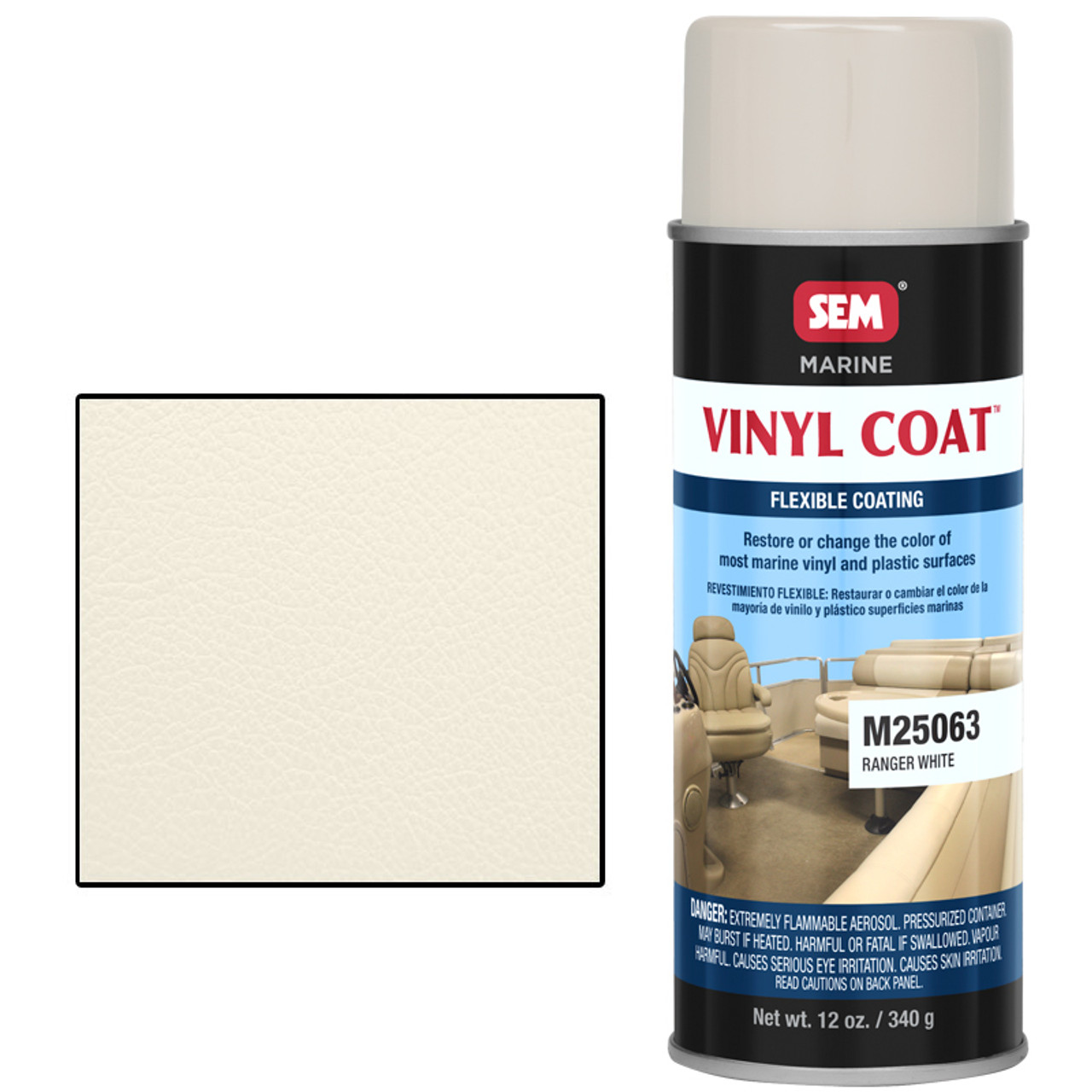 SEM M25063 Ranger White Vinyl Coat Flexible Coating