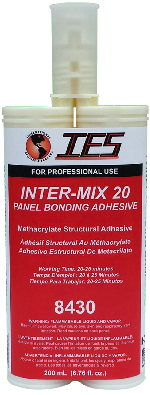 IES 8430 Inter-mix 20 MMA Panel Bonding Adhesive 200 ml