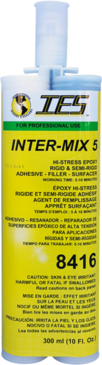 IES 8416 Inter-mix 5 Hi-Stress Rigid Adhesive Filler Surfacer 10oz/300mL