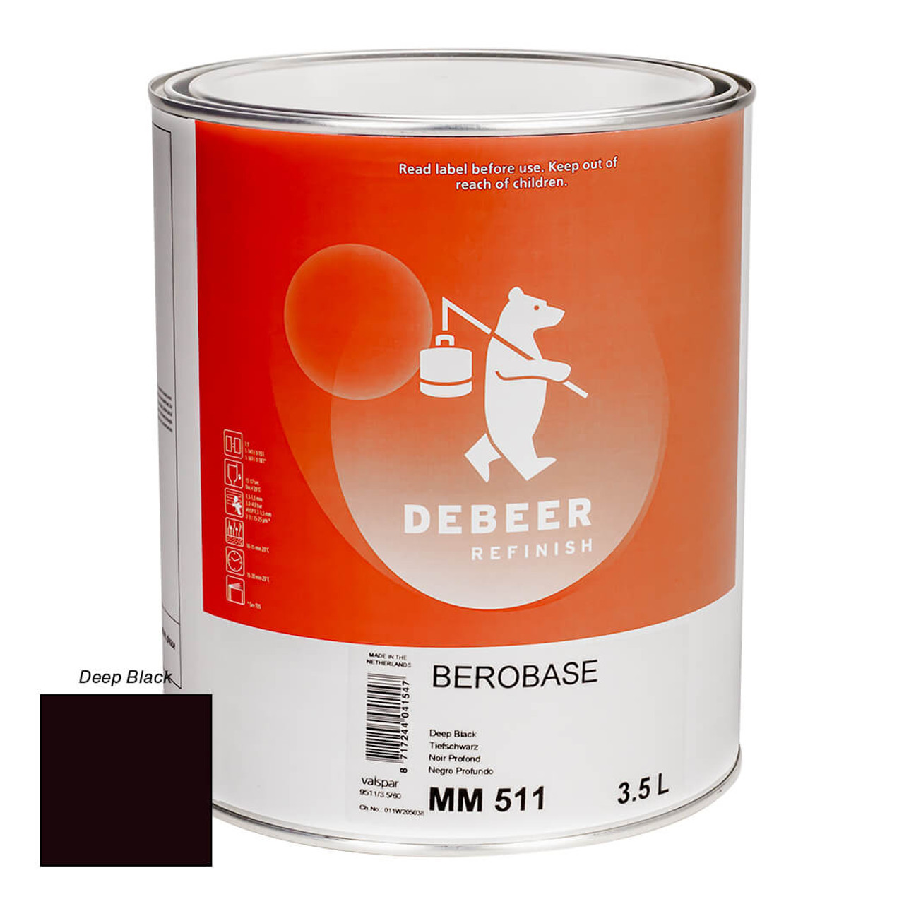 Debeer 511 BeroBase Deep Black 3.5 Liter