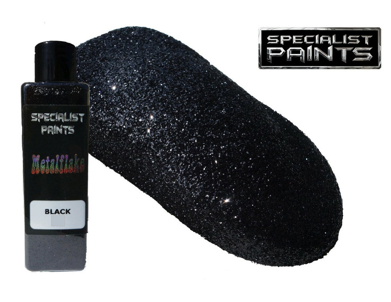 Custom Paints Metalflake Black Large 2oz