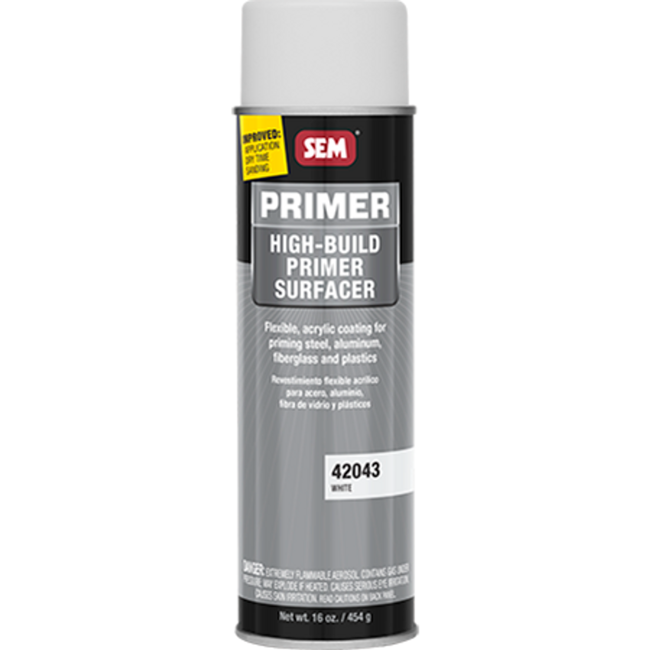 SEM 42043 Hi-Build Primer Surfacer White Aerosol