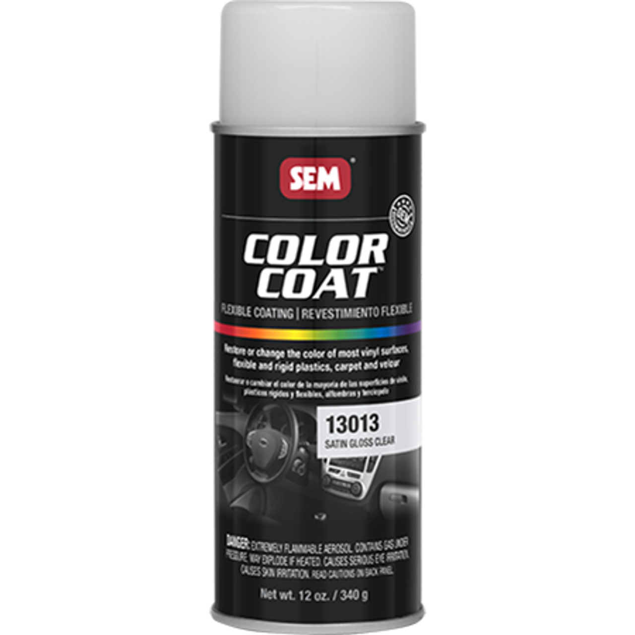 SEM 13013 Satin Gloss Clear Color Coat 16 oz/12 oz Net