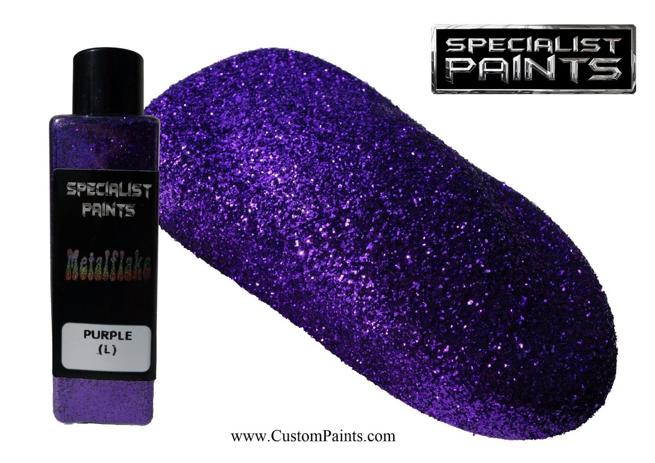 Custom Paints Metalflake Purple Large (015 Hex) 2oz