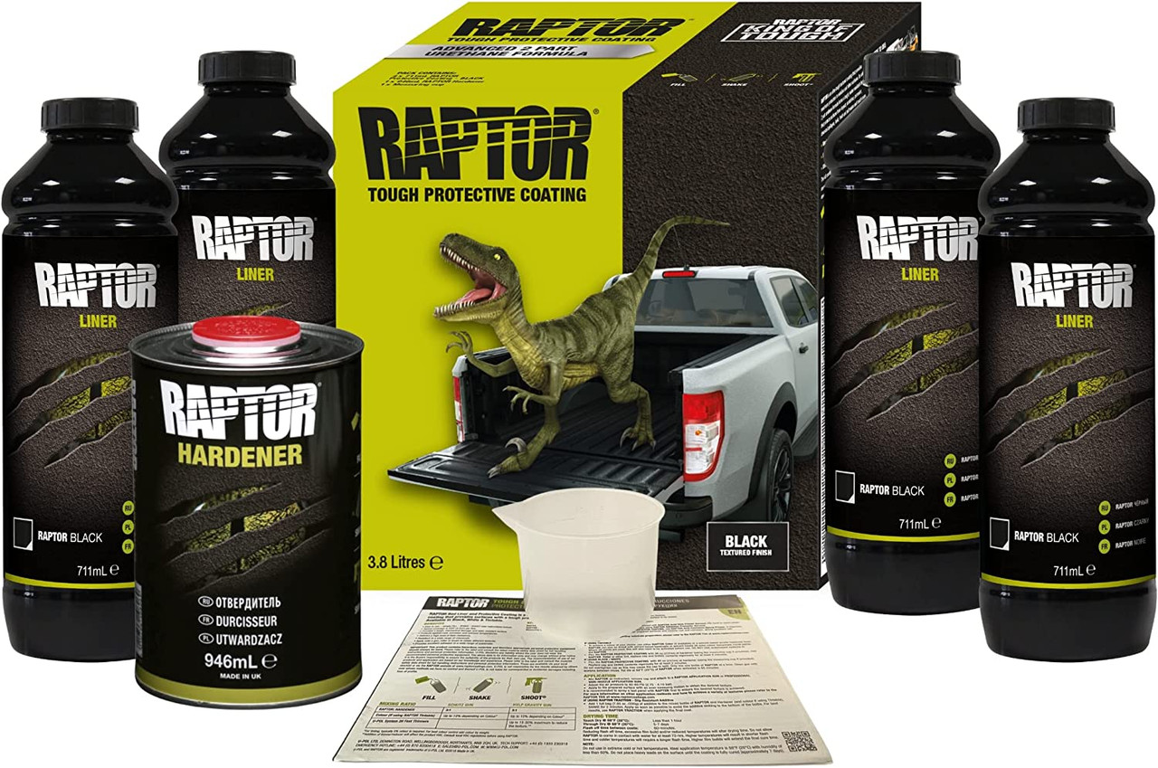 Kit 4 bouteilles Raptor noir + Pistolet réglable