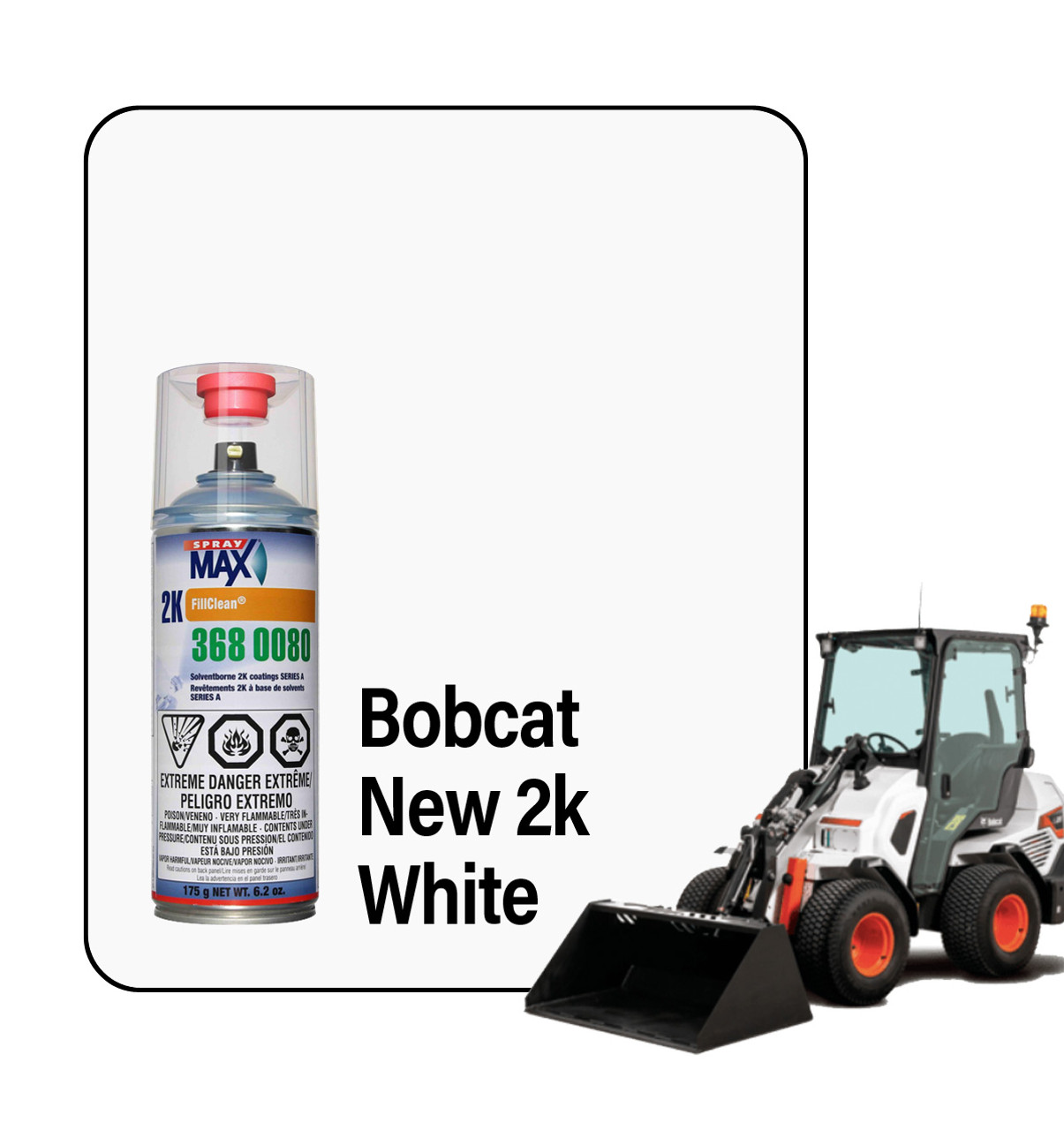 ProTouch Bobcat New White 2K Touch Up Paint Spray (OEM Code N9.0)