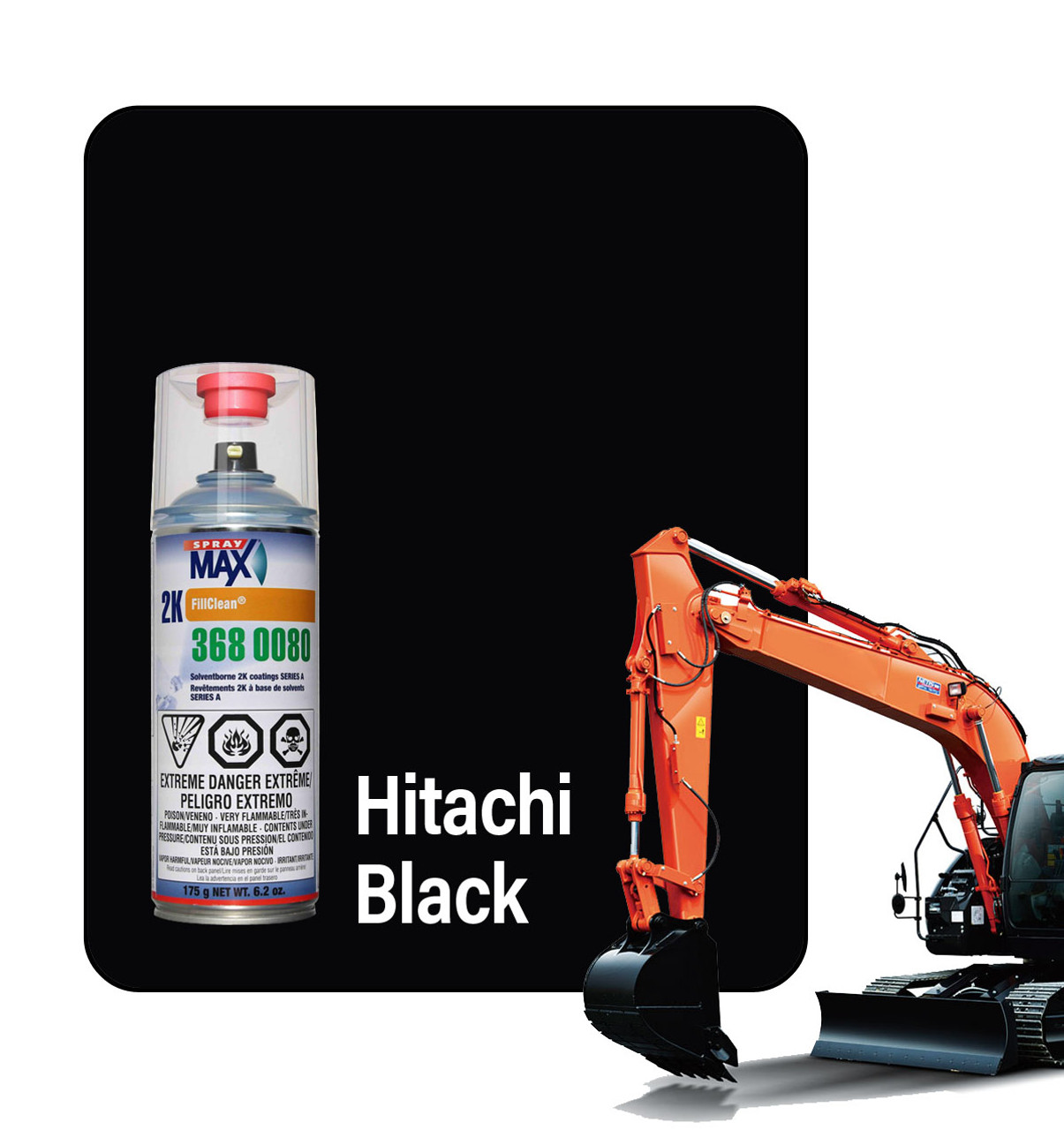 ProTouch Hitachi Black 2K Spray Touch Up Paint