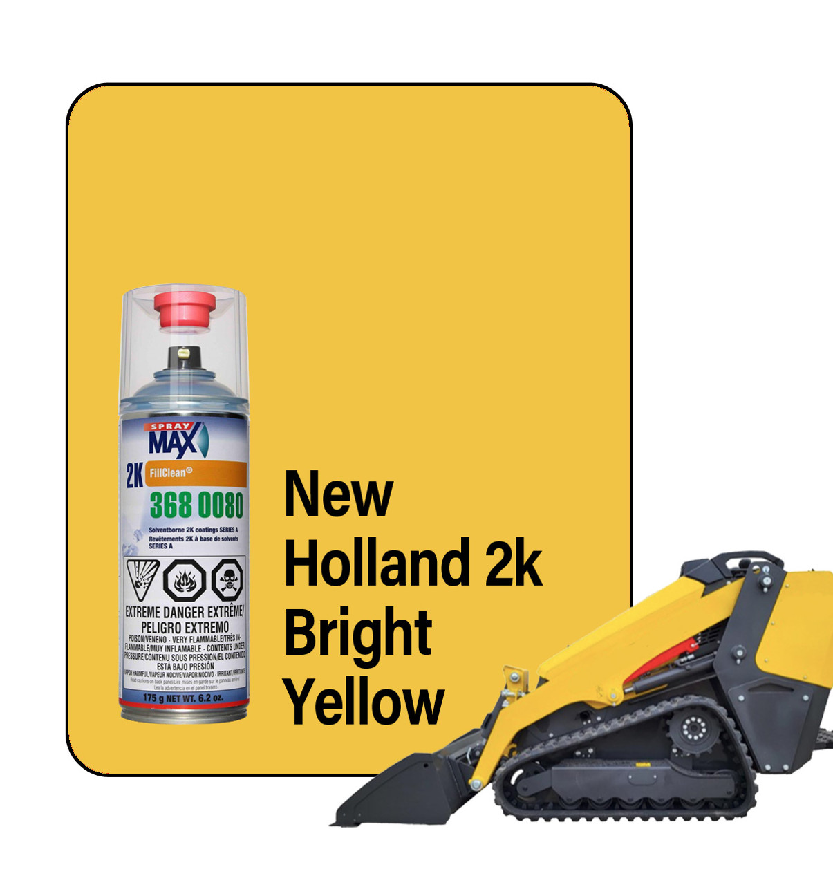 ProTouch New Holland Bright Yellow 2K Touch Up Paint Spray (OEM Code 2)