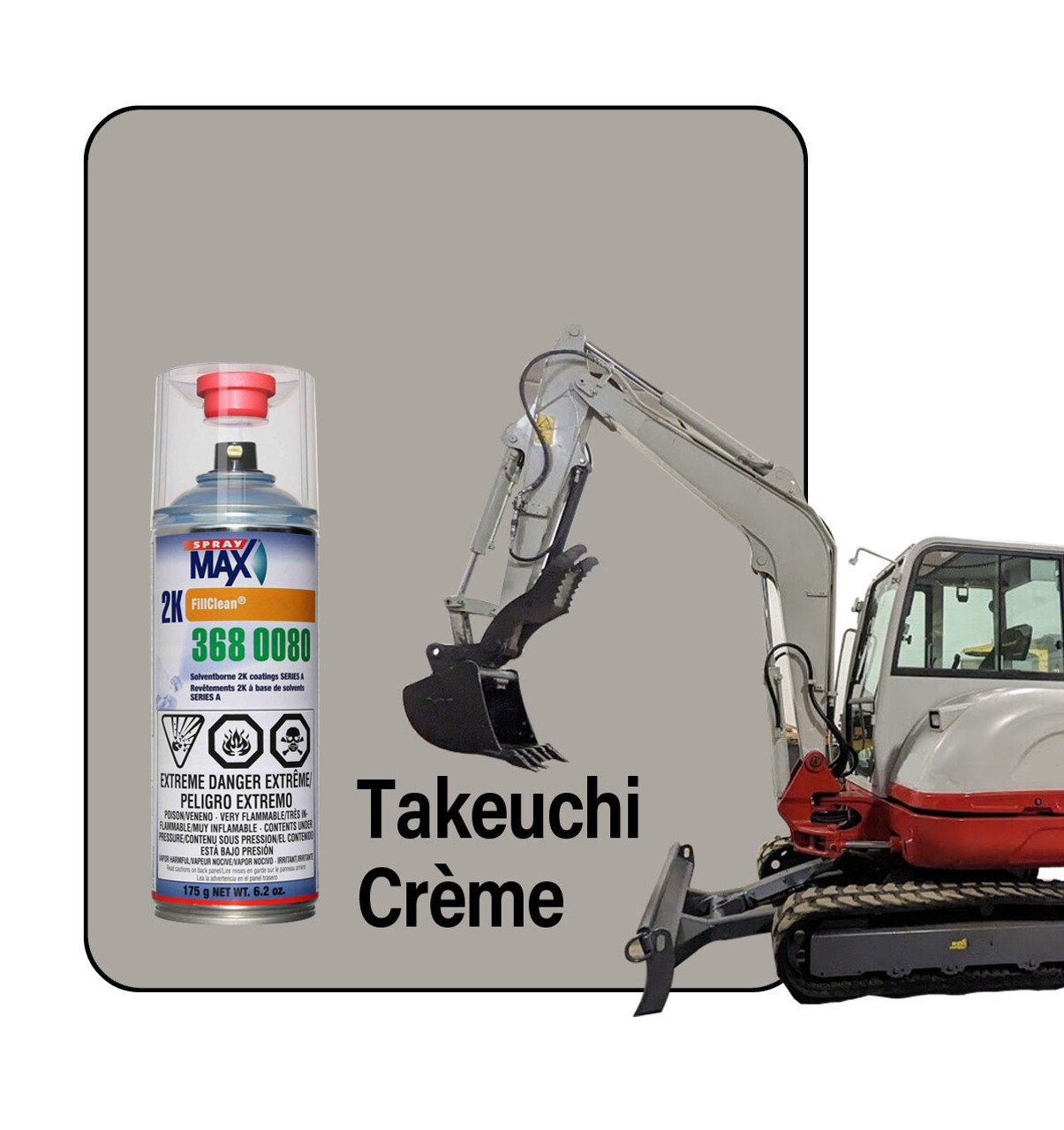 ProTouch Takeuchi Crème 2K Spray Touch Up Paint (OEM Code 439D2)