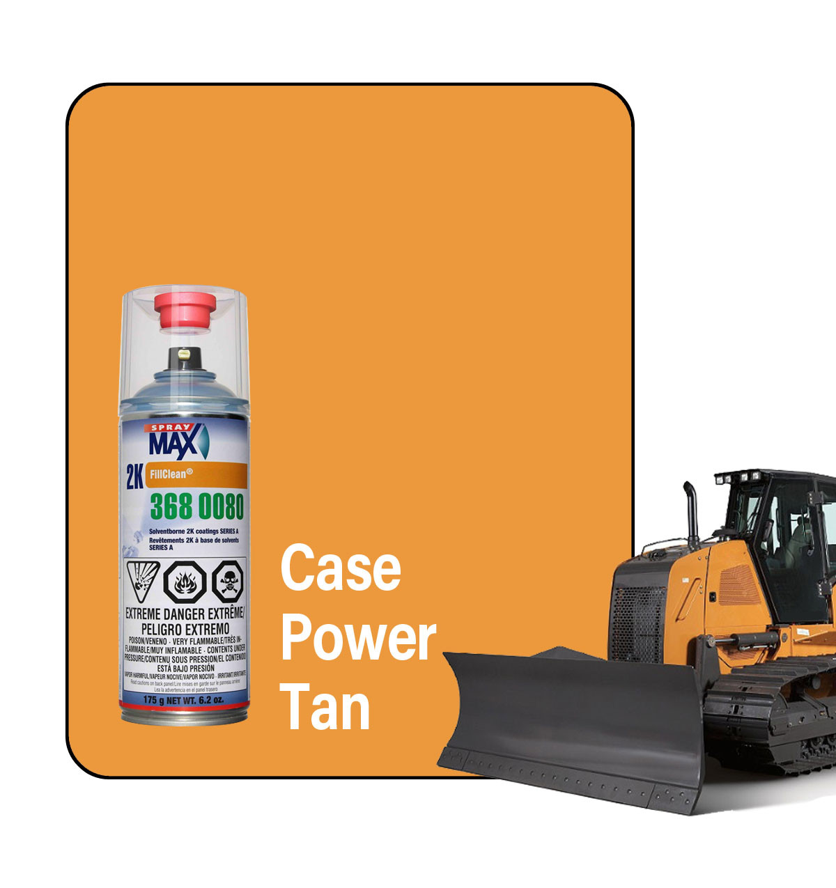 ProTouch Case Power Tan (Orange/D013) 2K Touch Up Paint Spray - TB550 (3680080)