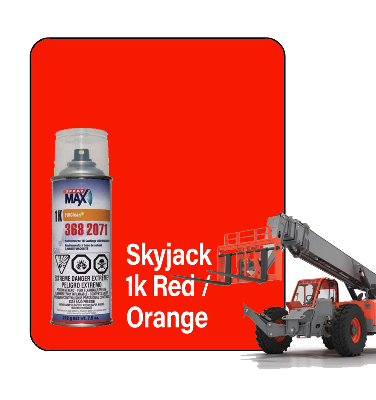 ProTouch Skyjack Red/Orange 1K Touch Up Paint Spray Can (Mfg. Code RAL 2002)