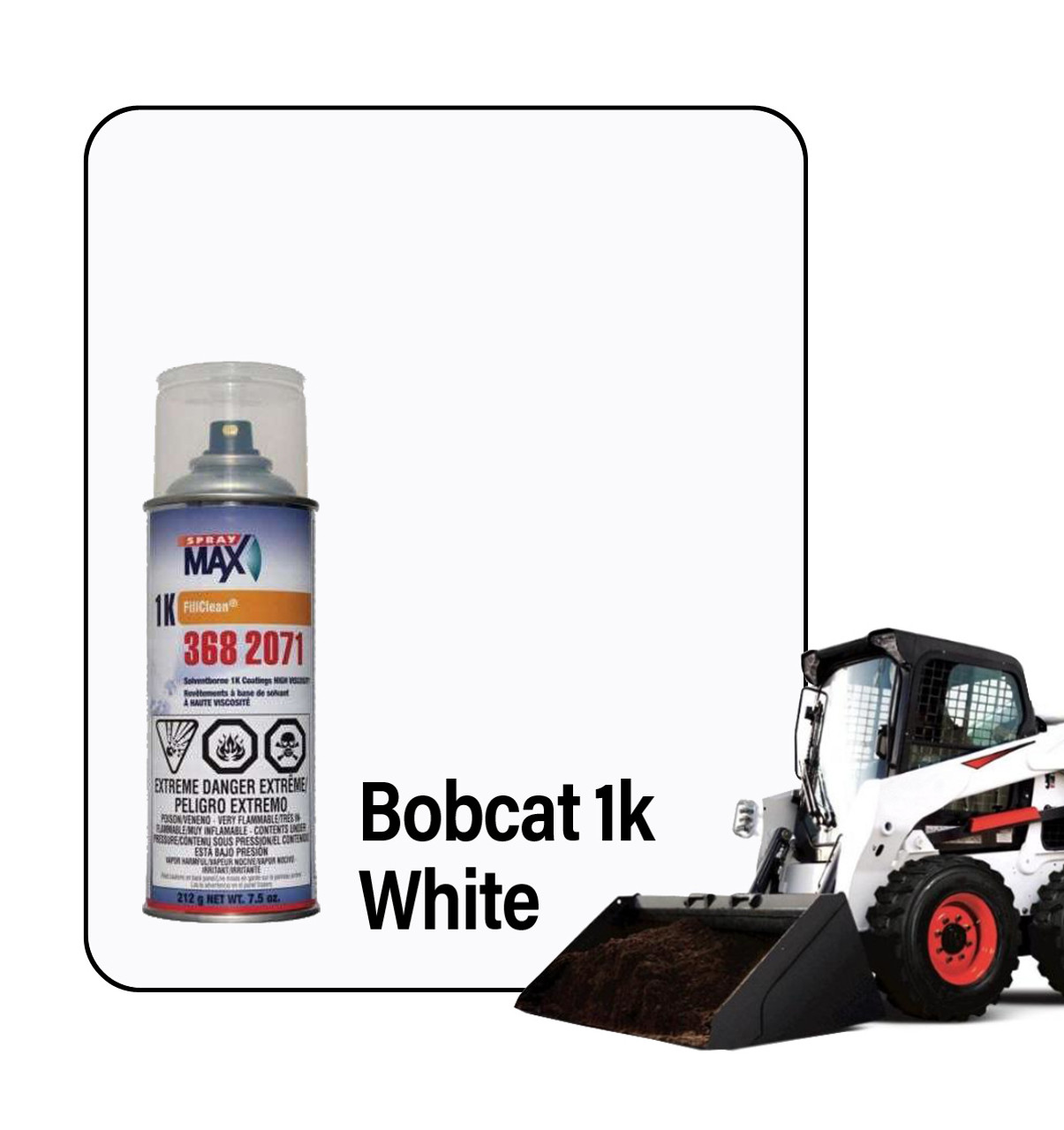 ProTouch Bobcat White 1K Touch Up Paint Spray Can (Mfg. Code 6736642)