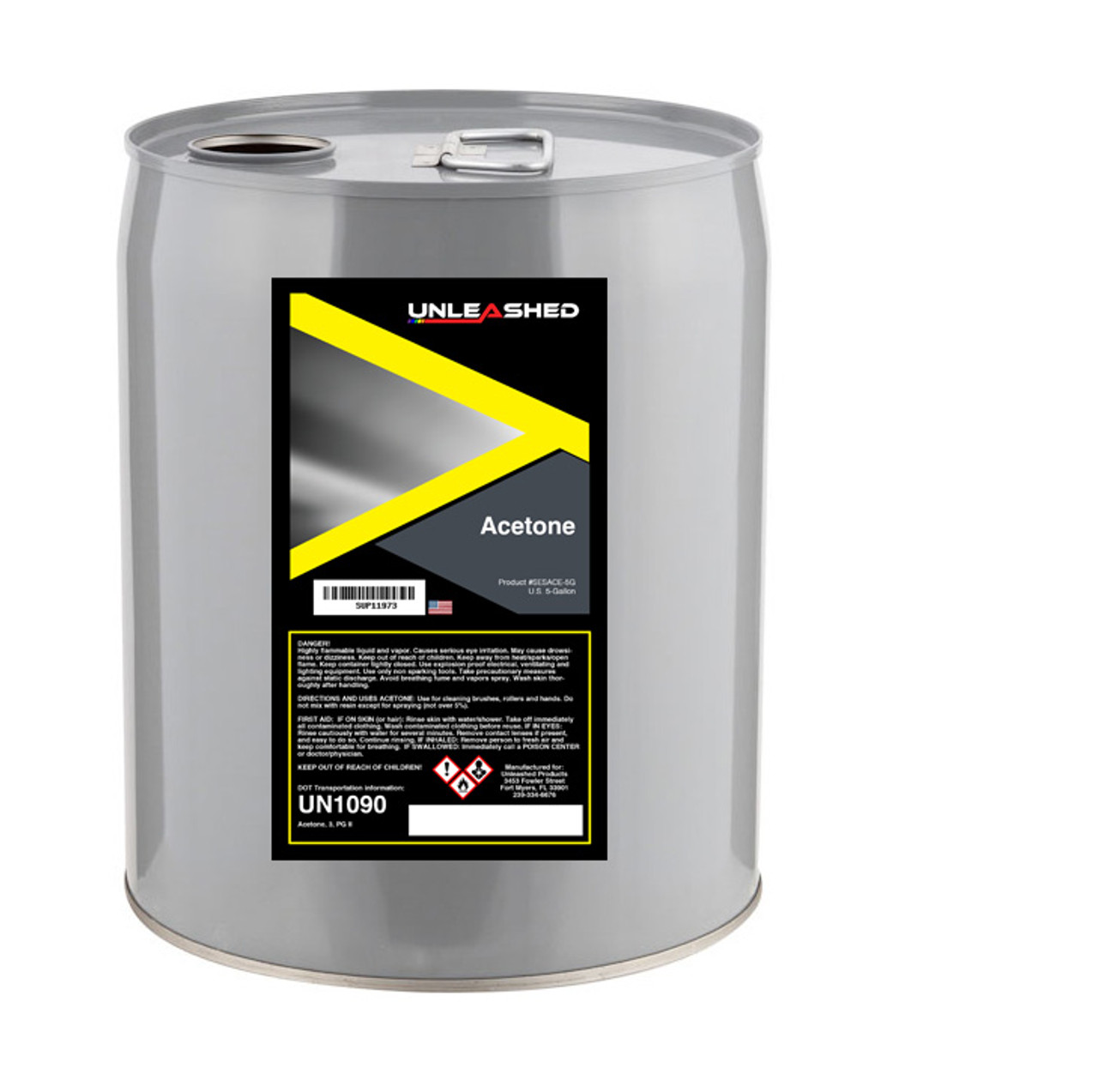 Unleashed Acetone 5 Gallon