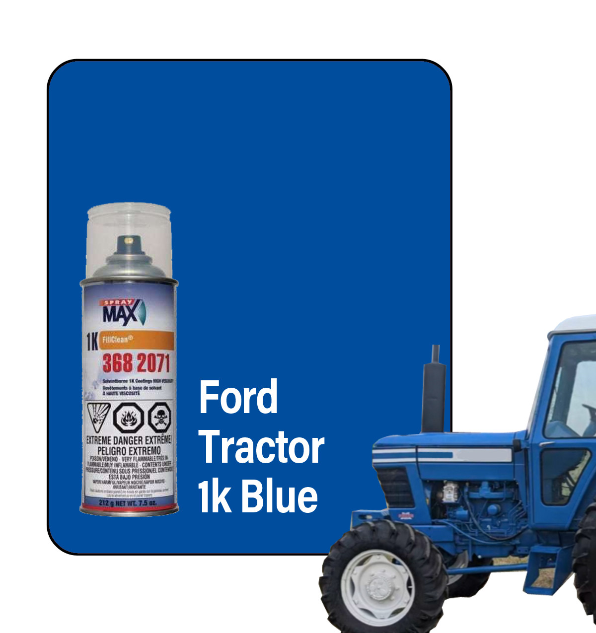 ProTouch Ford Tractor Blue 1K Touch Up Paint Spray - Valspar TB230