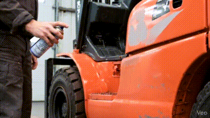 ProTouch Toyota Forklift Coral Orange 1K Touch Up Paint Spray