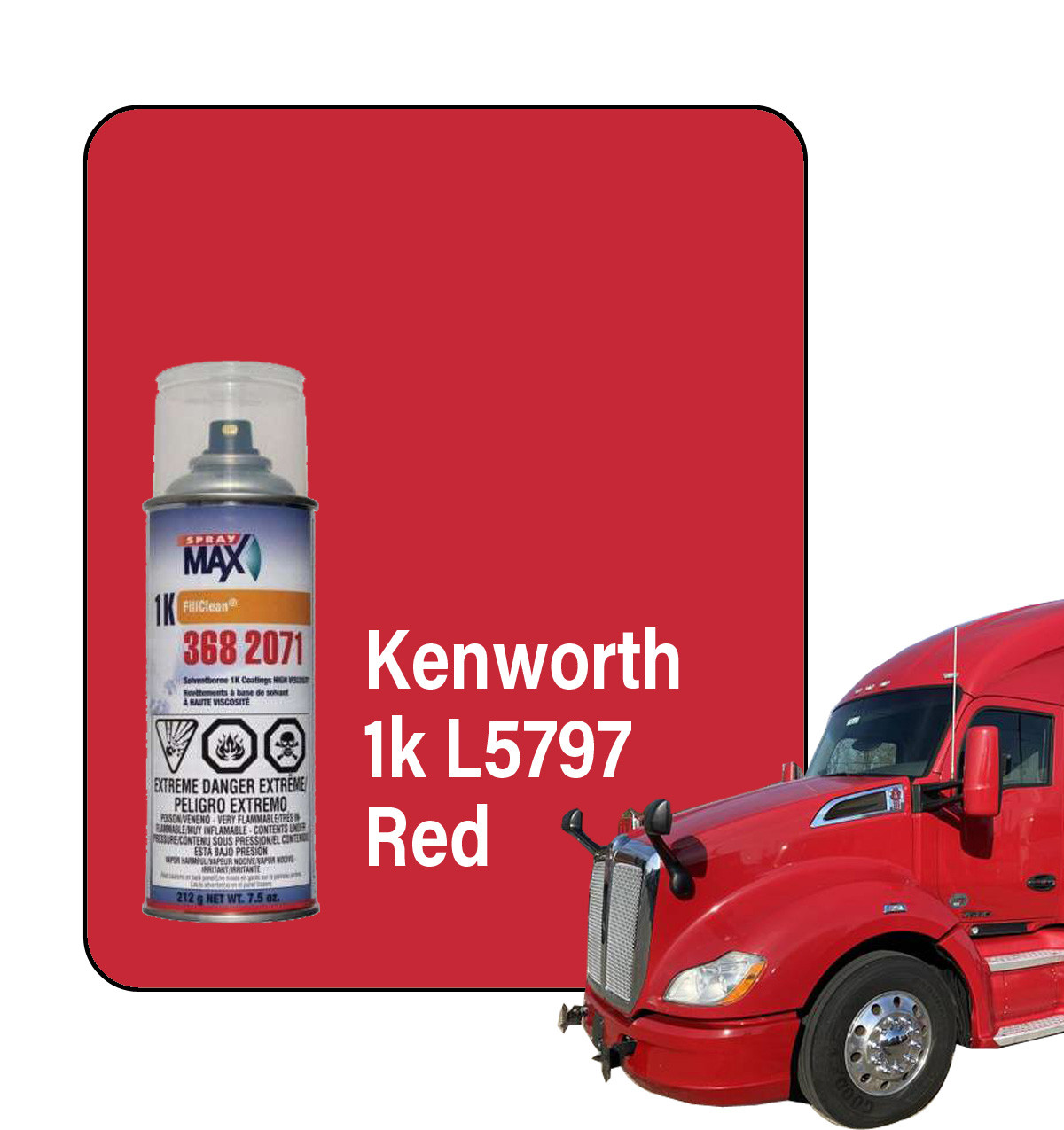 ProTouch Kenworth Rad Red L5797 1K Touch Up Paint Spray - TB230 (3682071)