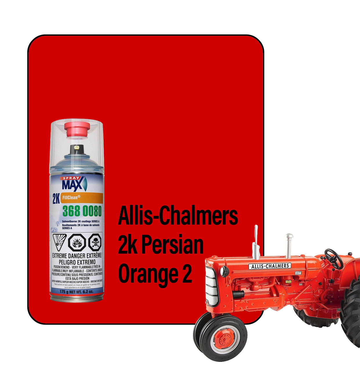 シャラポア 200 アバロン/オールオレンジ ハンマーヘッド H529 ProTouch Allis-Chalmers Persian Orange 2 94866 2K Touch Up Paint