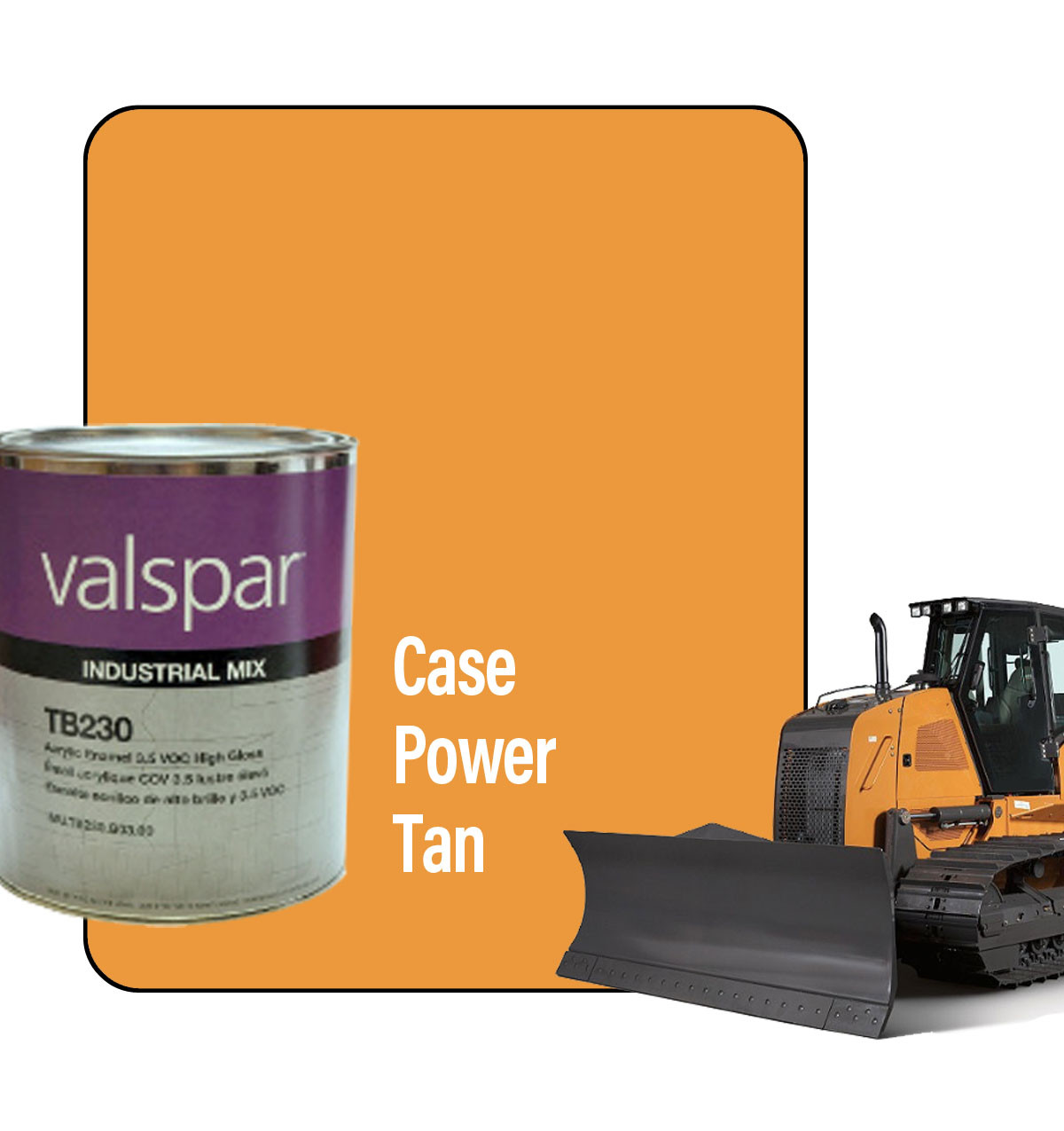 ProTouch Gallon Case Power Tan (Orange/D013) Ready-to-Spray Paint Kit - TB230 Formula
