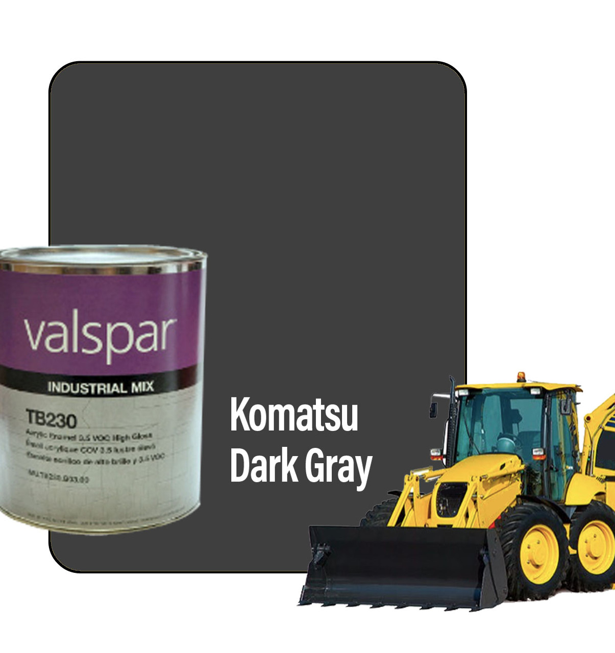 ProTouch Gallon Komatsu Dark Grey 83503 Ready-to-Spray Paint Kit - TB230 Formula