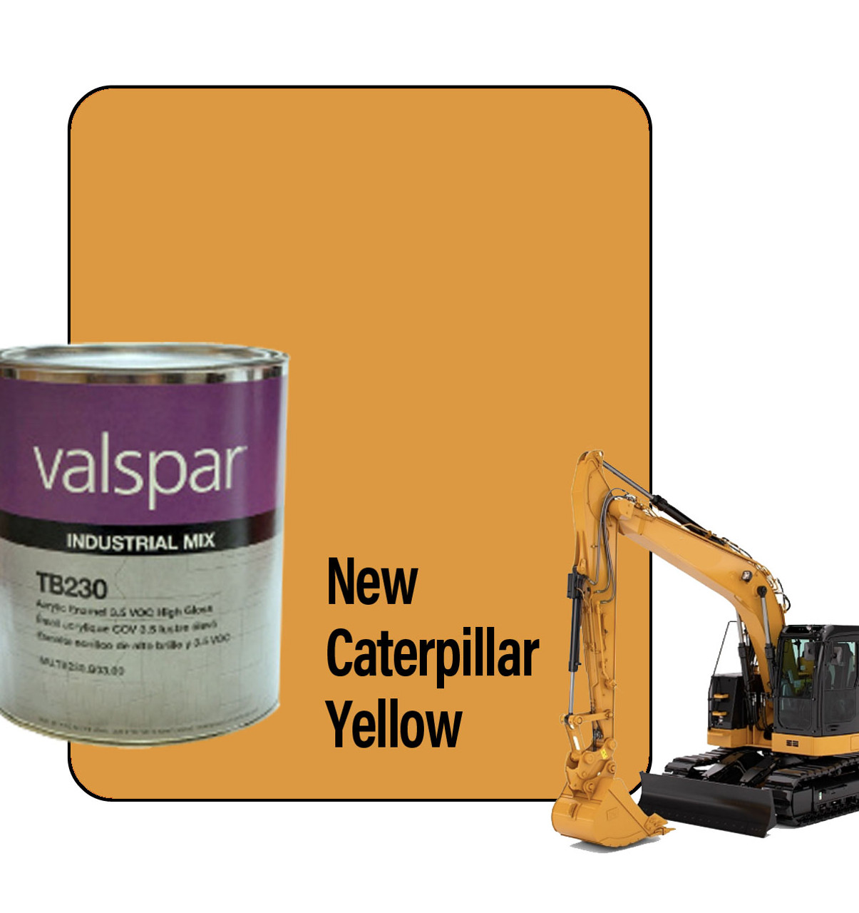 ProTouch Gallon New Caterpillar Yellow (Oxydgeel) Reay-to-Spray Paint Kit - TB230 Formula