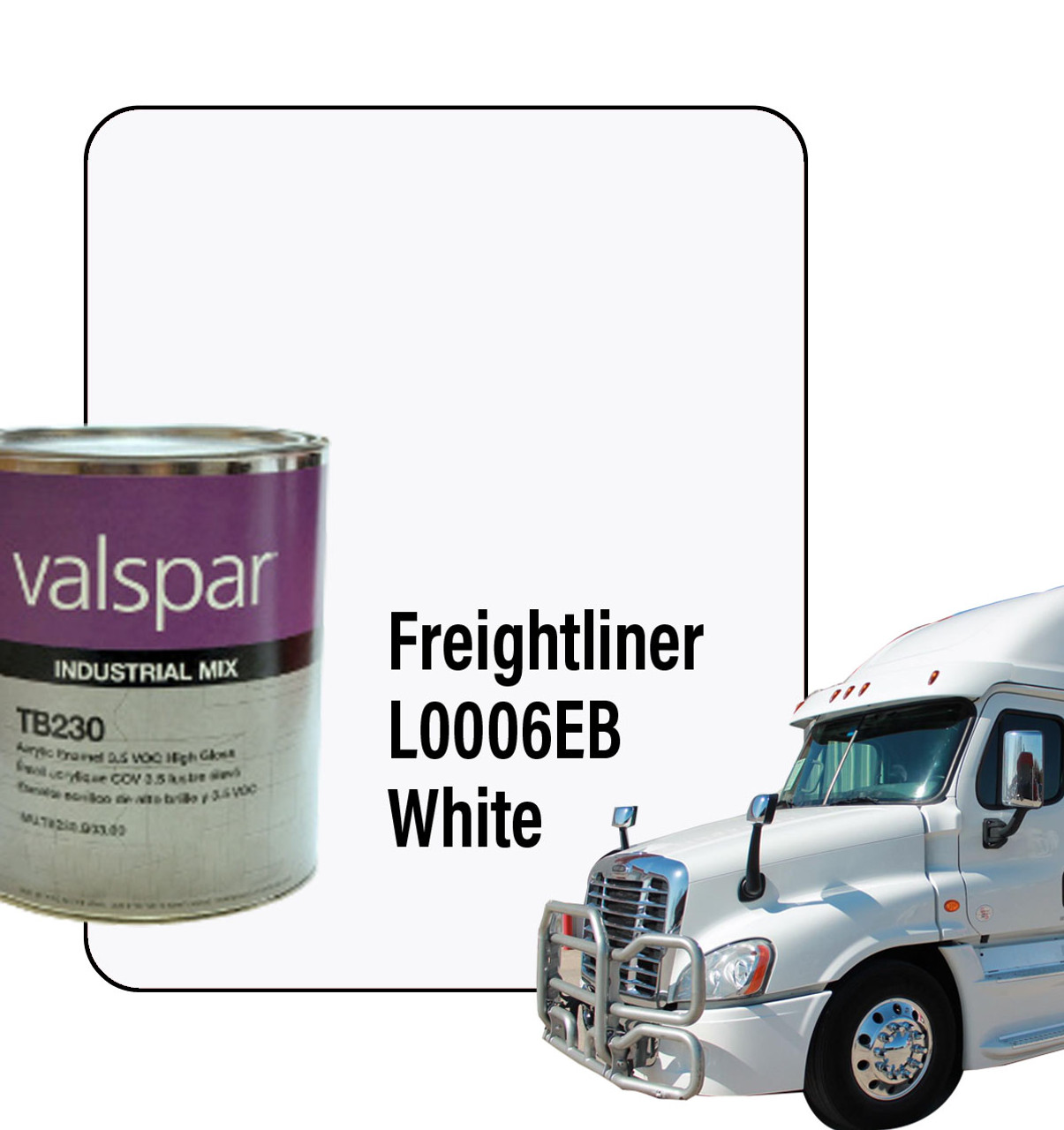 ProTouch Gallon Freightliner White L0006EB Ready-to-Spray Paint Kit - TB230 Formula