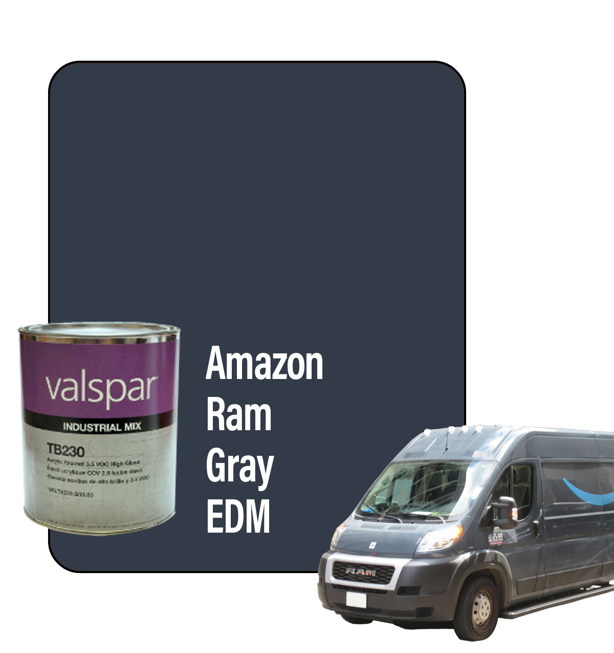 ProTouch Quart Amazon Ram 2019-2026 Gray/Grey (EDM) Ready-to-Spray Paint Kit - TB230 Formula
