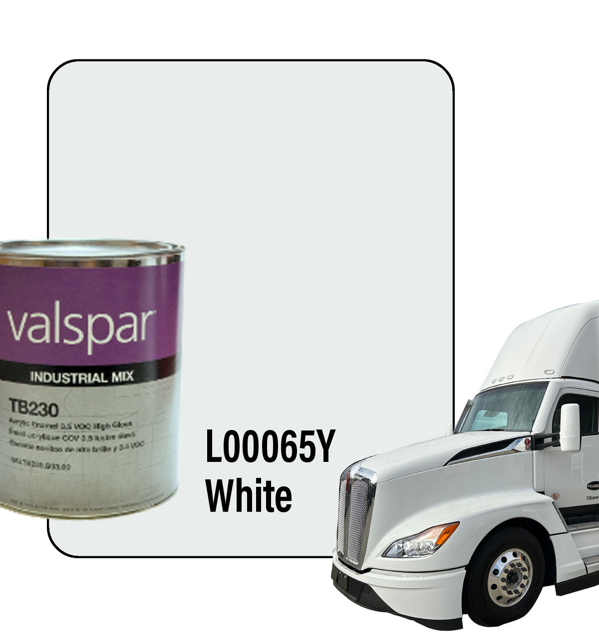 ProTouch Gallon L0006EY Kenworth / Peterbilt White Ready-to-Spray