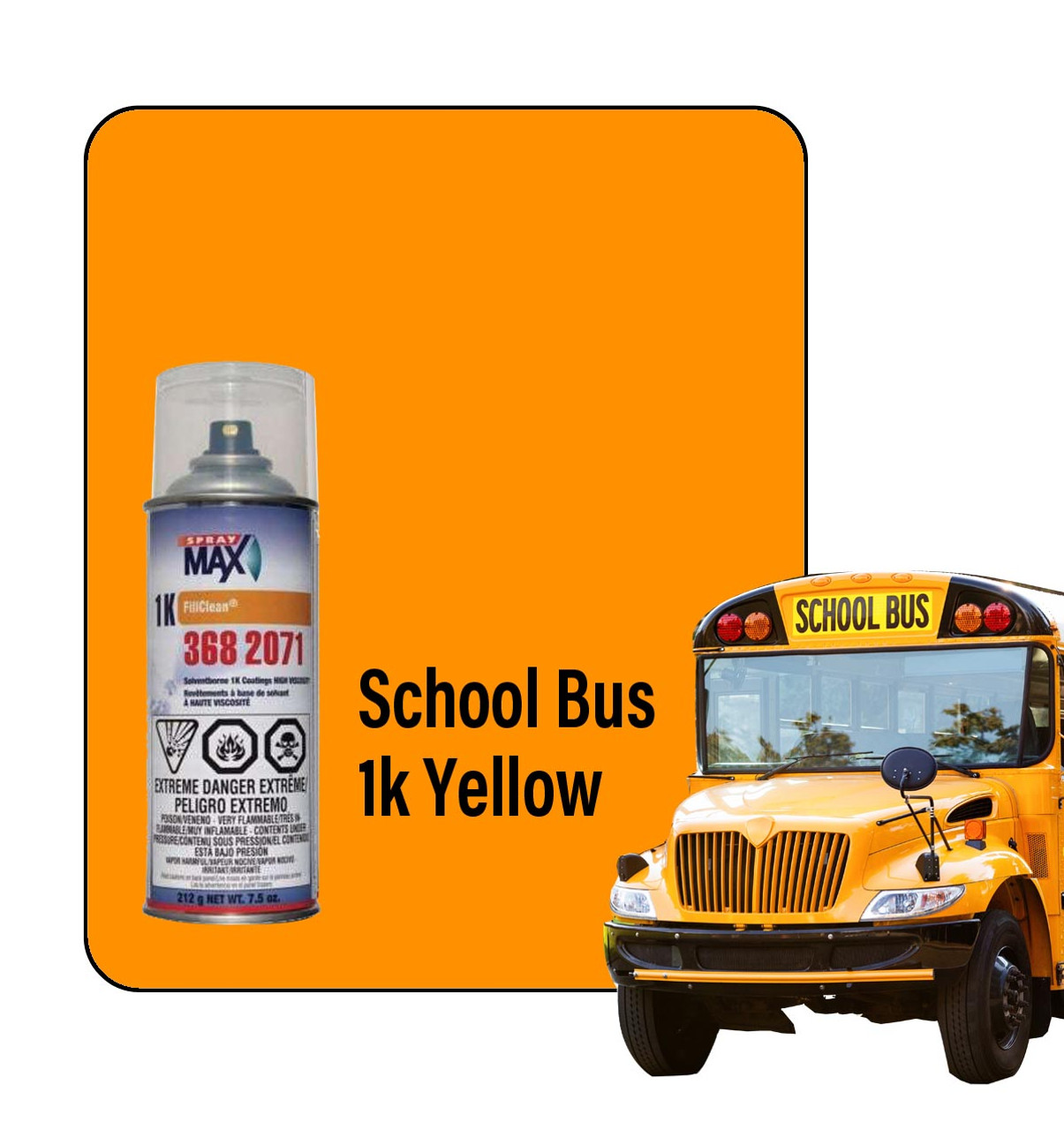ProTouch School Bus Yellow 1k Touch up Paint Spray - TB230 (3682071) ProTouch School Bus Yellow 1k Touch up Paint Spray - TB230 (3682071)