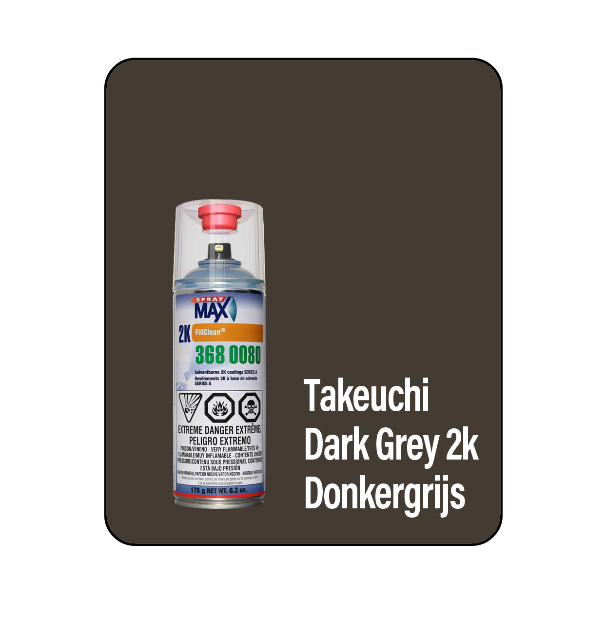 ProTouch Takeuchi Dark Grey 22100 (Donkergrijs) 2K Touch Up Paint Spray - TB550 (3680080)