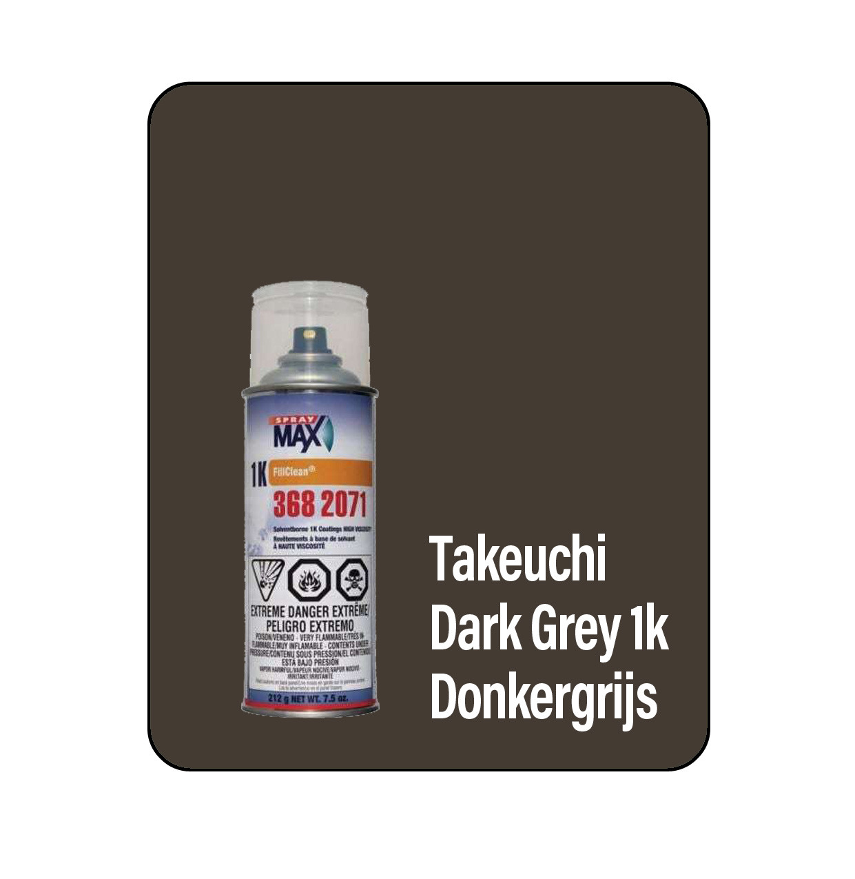 ProTouch Takeuchi Dark Grey 22100 (Donkergrijs) 1K Touch Up Paint Spray - TB230 (3682071)