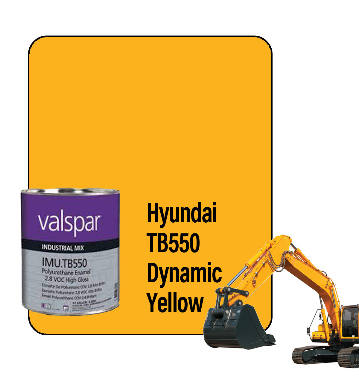 ProTouch Quart Hyundai TB550 Yellow 3/NFA / 18S1011 Ready-to-Spray