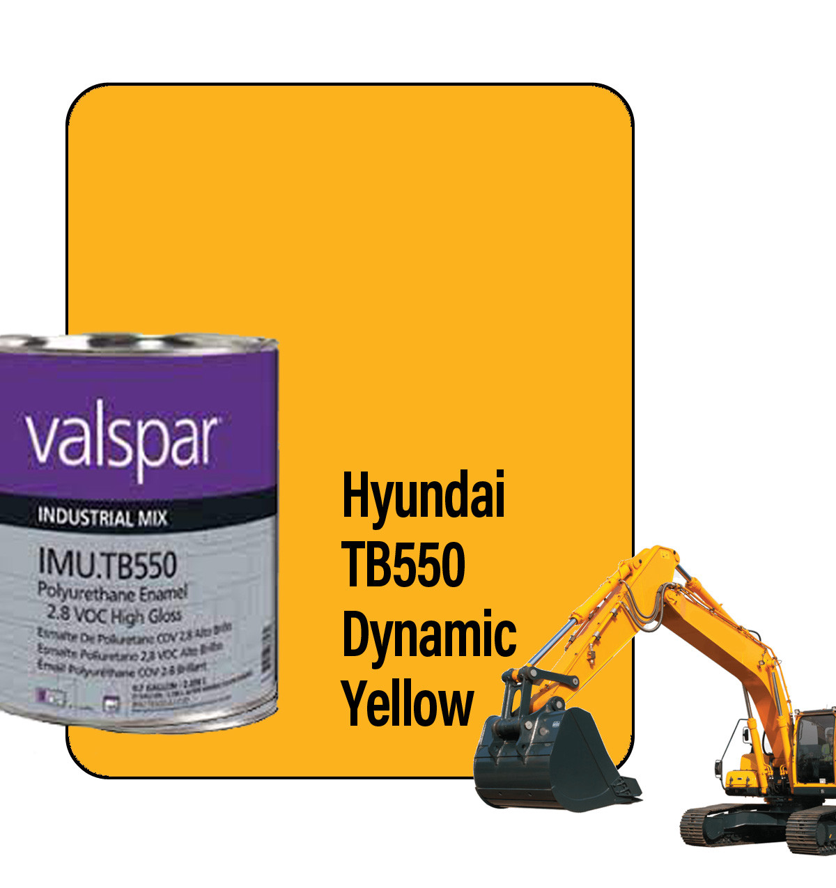 ProTouch Gallon Hyundai TB550 Yellow 3/NFA / 18S1011 Ready-to-Spray Paint Kit