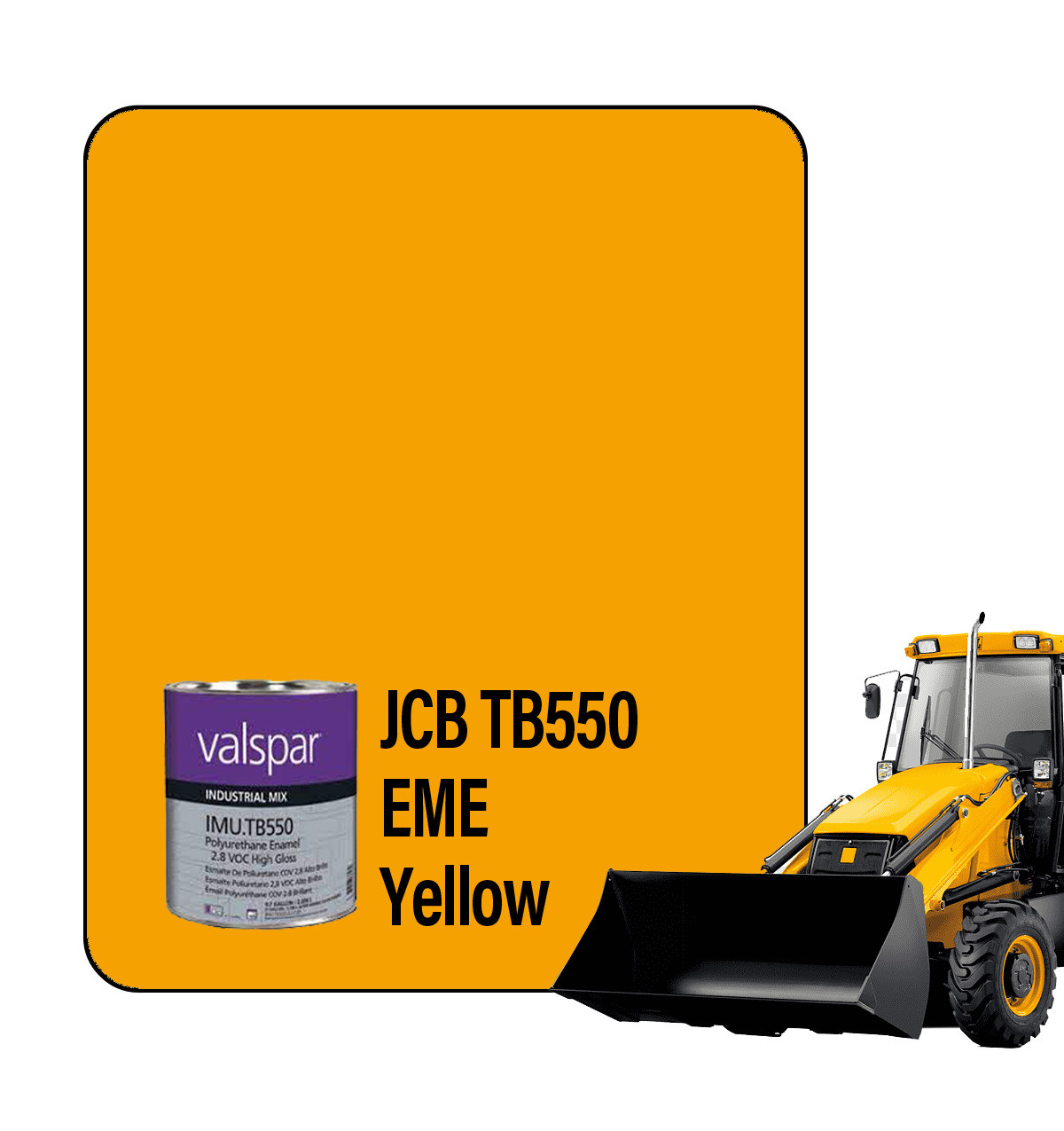 ProTouch Pint JCB TB550 Yellow 420B6 / S1115 Ready-to-Spray Paint Kit