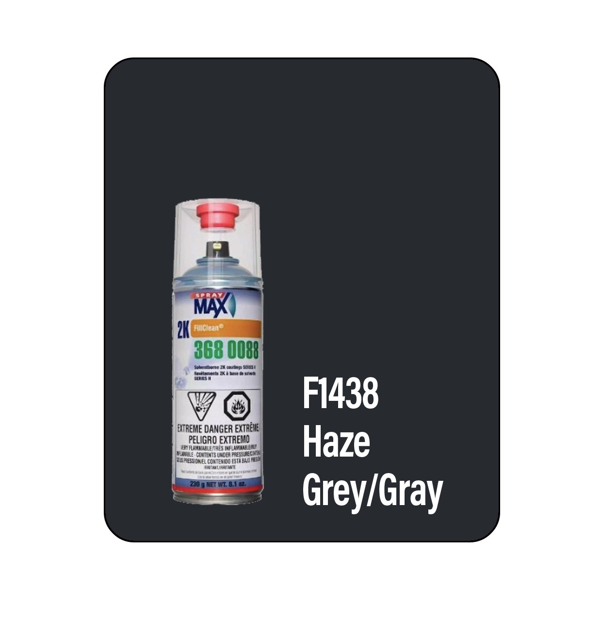 ProTouch F1438 Haze Grey Marine Hull 2k Touch Up Paint Spray - Motobase 8LV-2K (3680088)